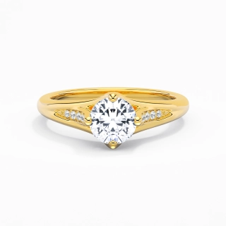 1.00ct Moissanite Bague de fiançailles Or 14 carats