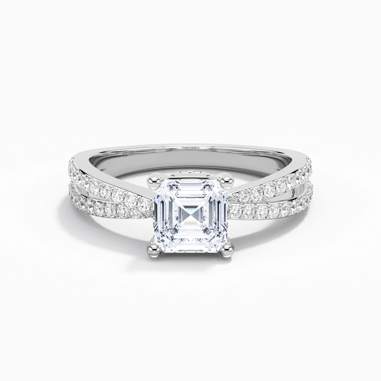 Prong Engagement Ring 1.00ct Moissanite