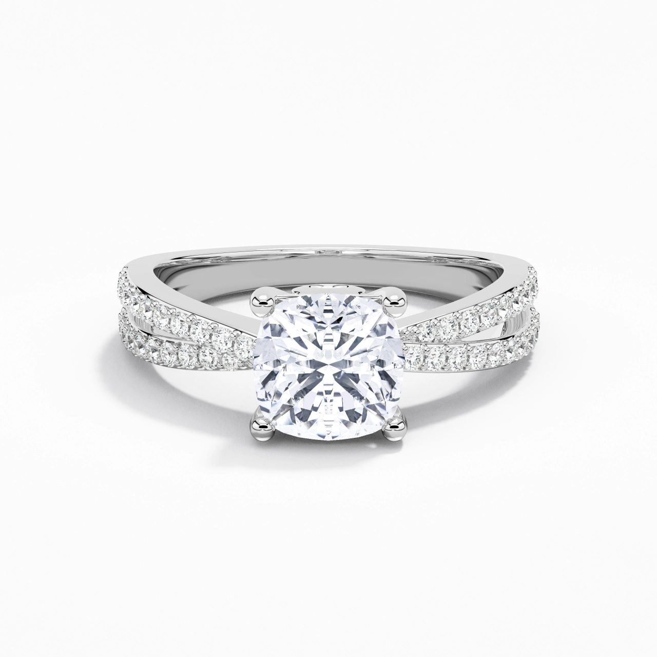 Prong Engagement Ring 2.00ct Moissanite