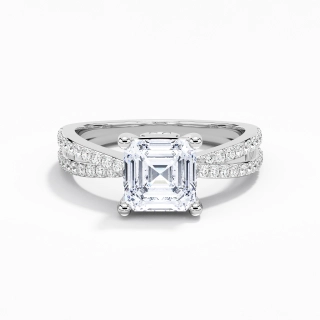 Prong Engagement Ring 2.00ct Moissanite