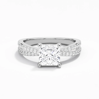 1.50ct Moissanite Engagement Ring Platinum