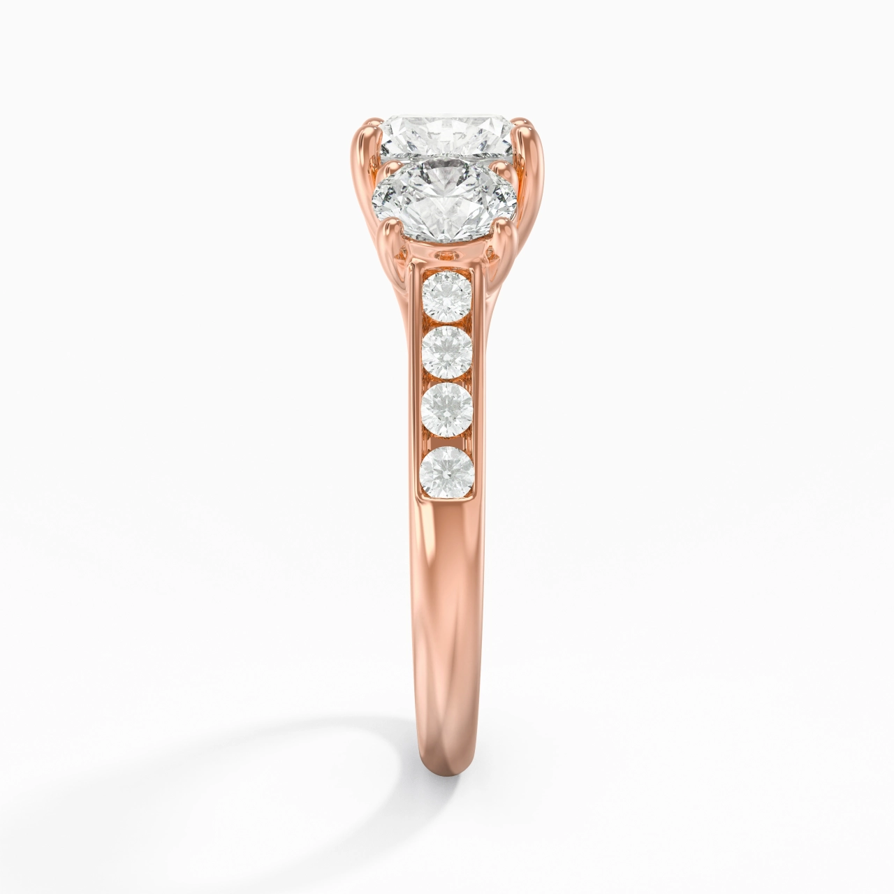 1.00ct Moissanite Engagement Ring 925 Sterling Silver