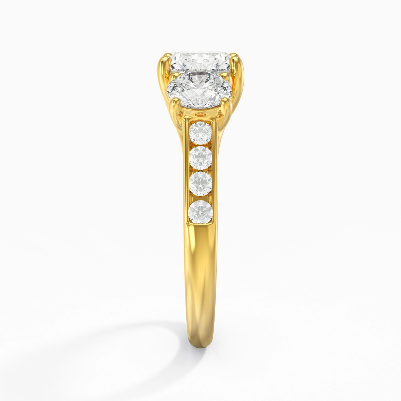 1.00ct Moissanite Engagement Ring 925 Sterling Silver