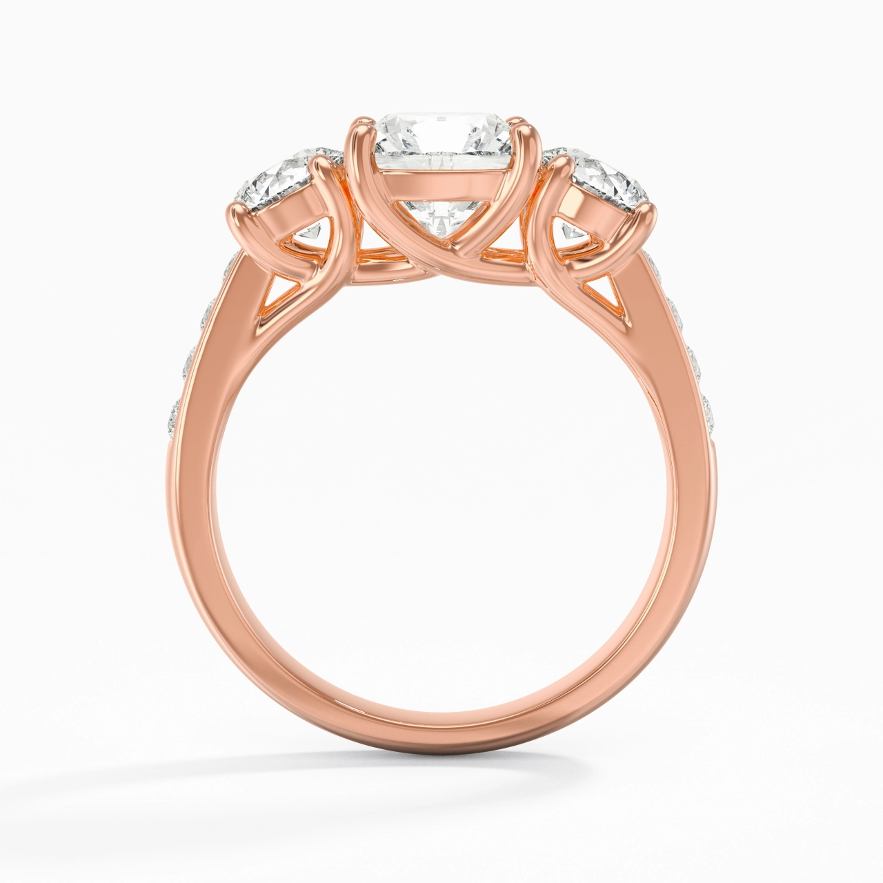 1.00ct Moissanite Engagement Ring 925 Sterling Silver