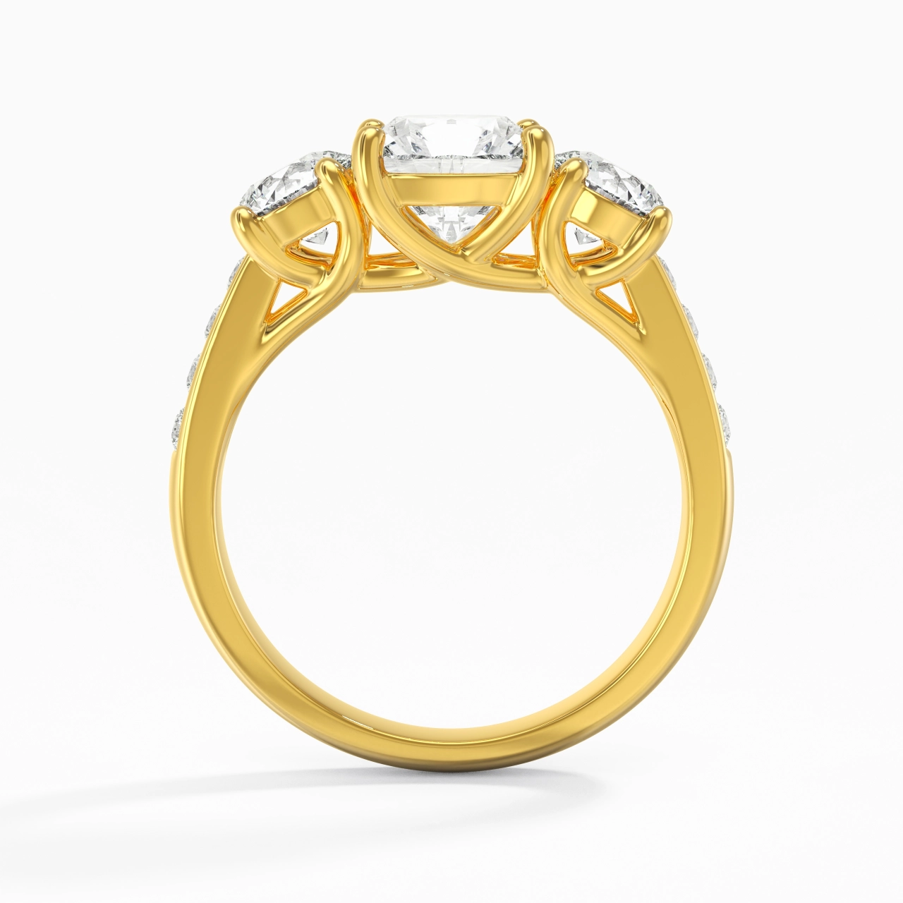 1.00ct Moissanite Engagement Ring 925 Sterling Silver