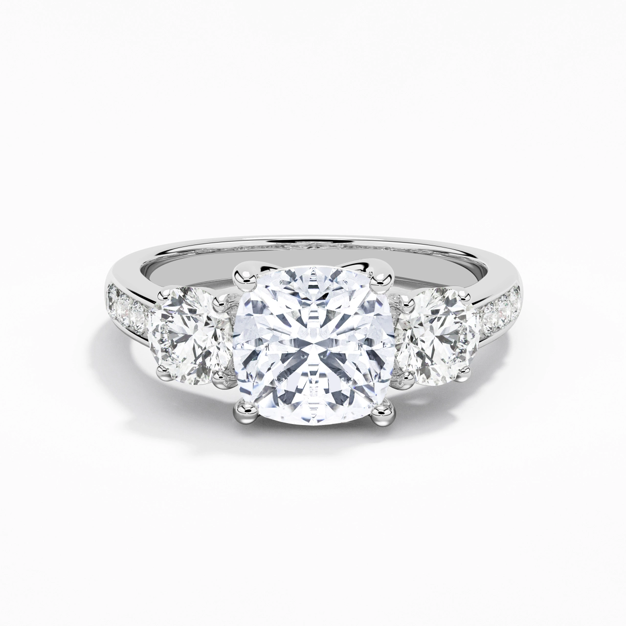 Glory Cushion 2.00ct Moissanite Engagement Ring