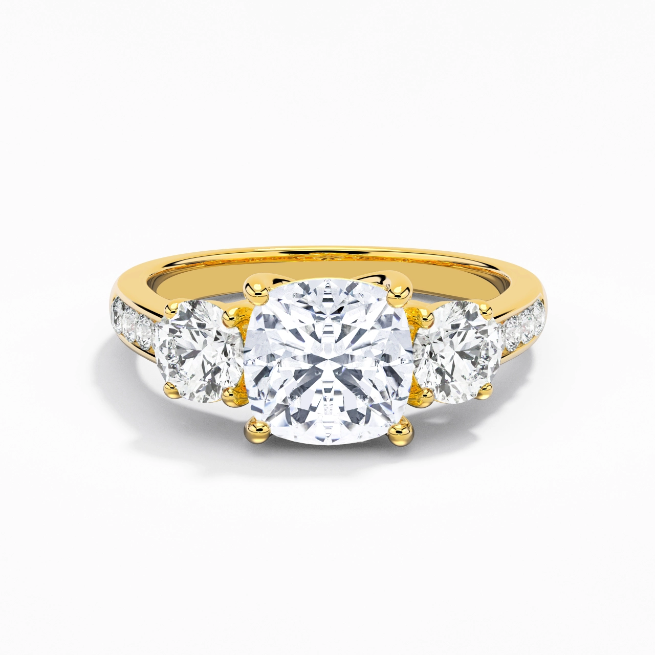 2.00ct Moissanite Engagement Ring 925 Sterling Silver