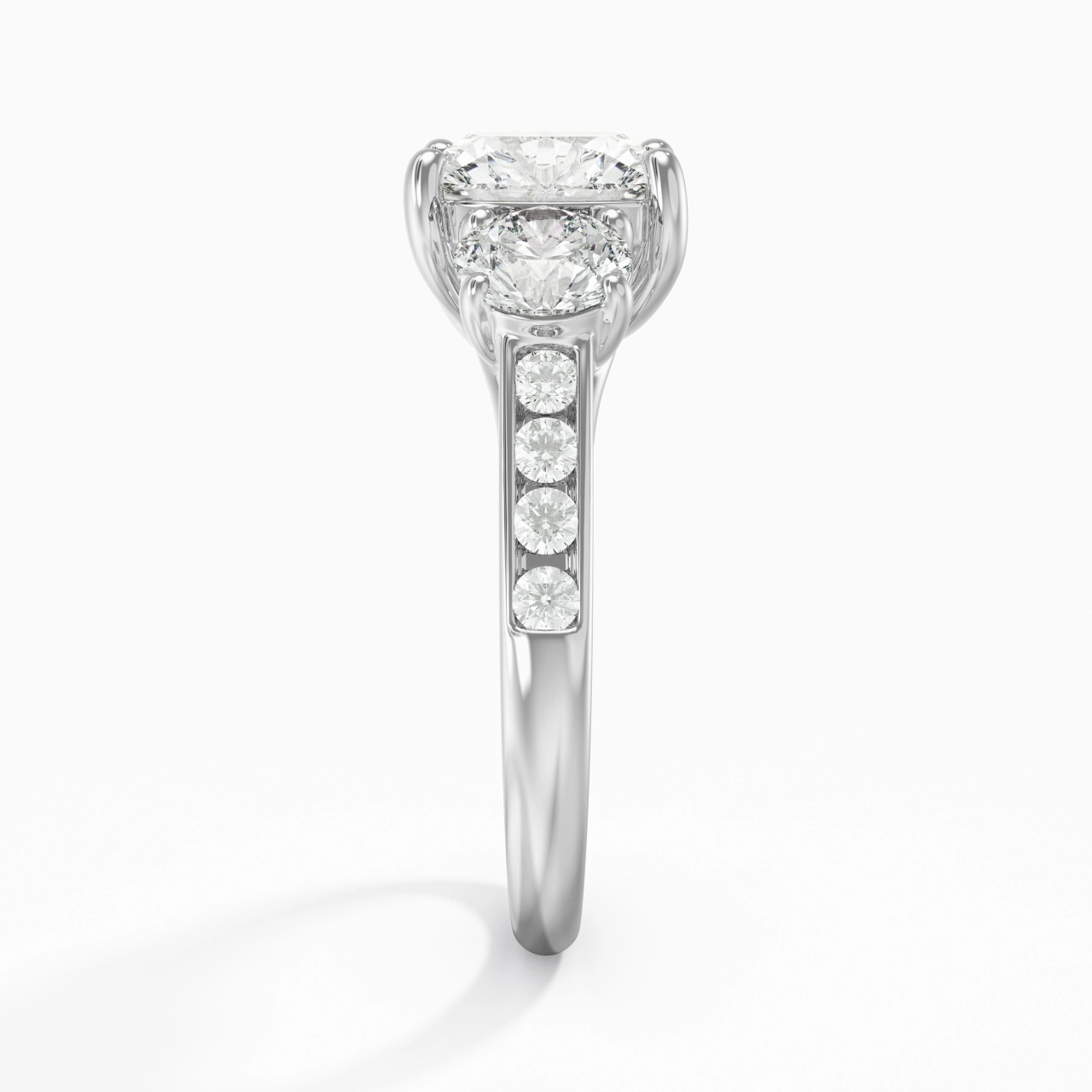 Glory Cushion 2.00ct Moissanite Engagement Ring