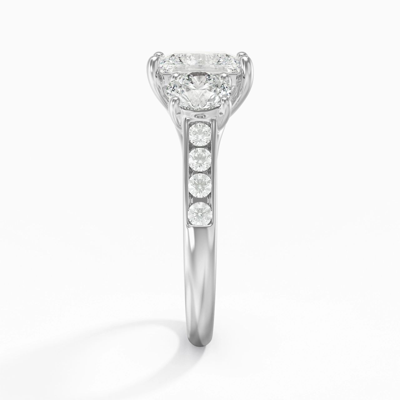 Glorieux Princesse 1.50ct Moissanite Bague de fiançailles