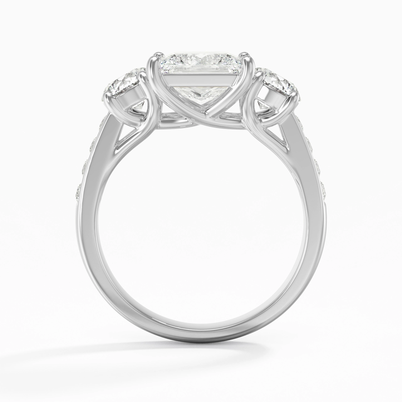 Glorieux Princesse 1.50ct Moissanite Bague de fiançailles