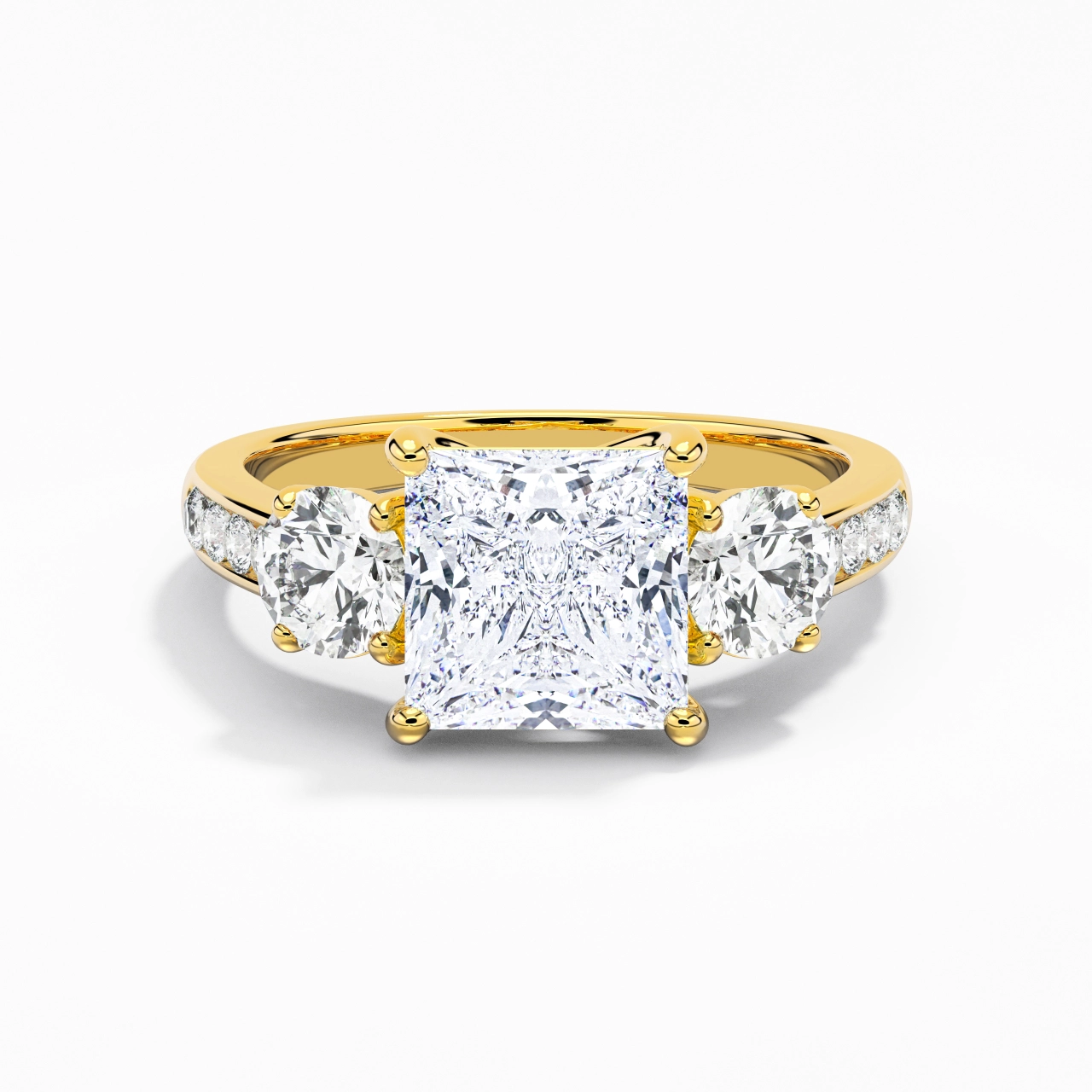 2.00ct Moissanite Engagement Ring 925 Sterling Silver