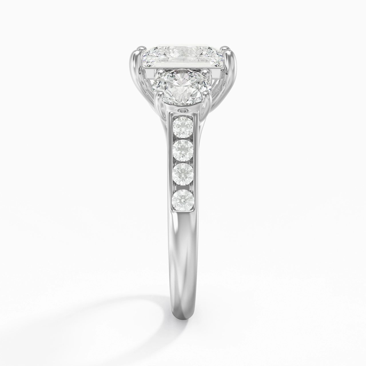 Glorieux Princesse 2.00ct Moissanite Bague de fiançailles