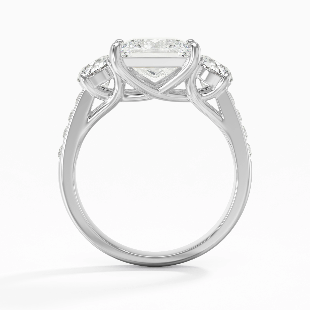 Glorieux Princesse 2.00ct Moissanite Bague de fiançailles