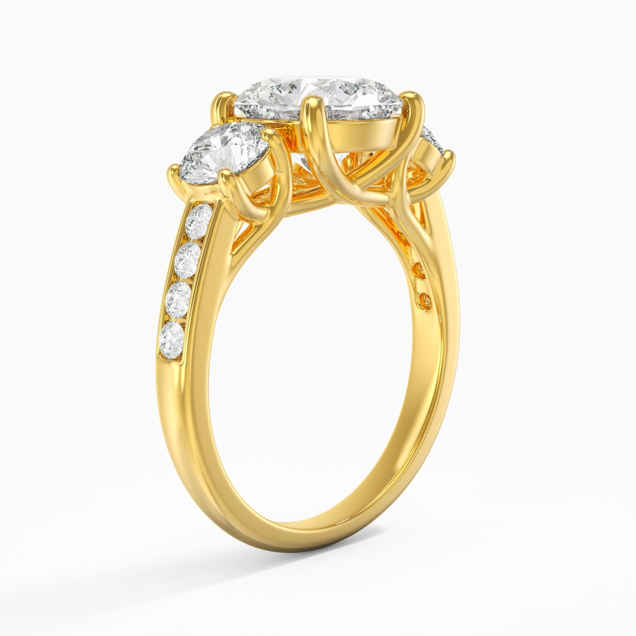 1.50ct Moissanite Engagement Ring 925 Sterling Silver