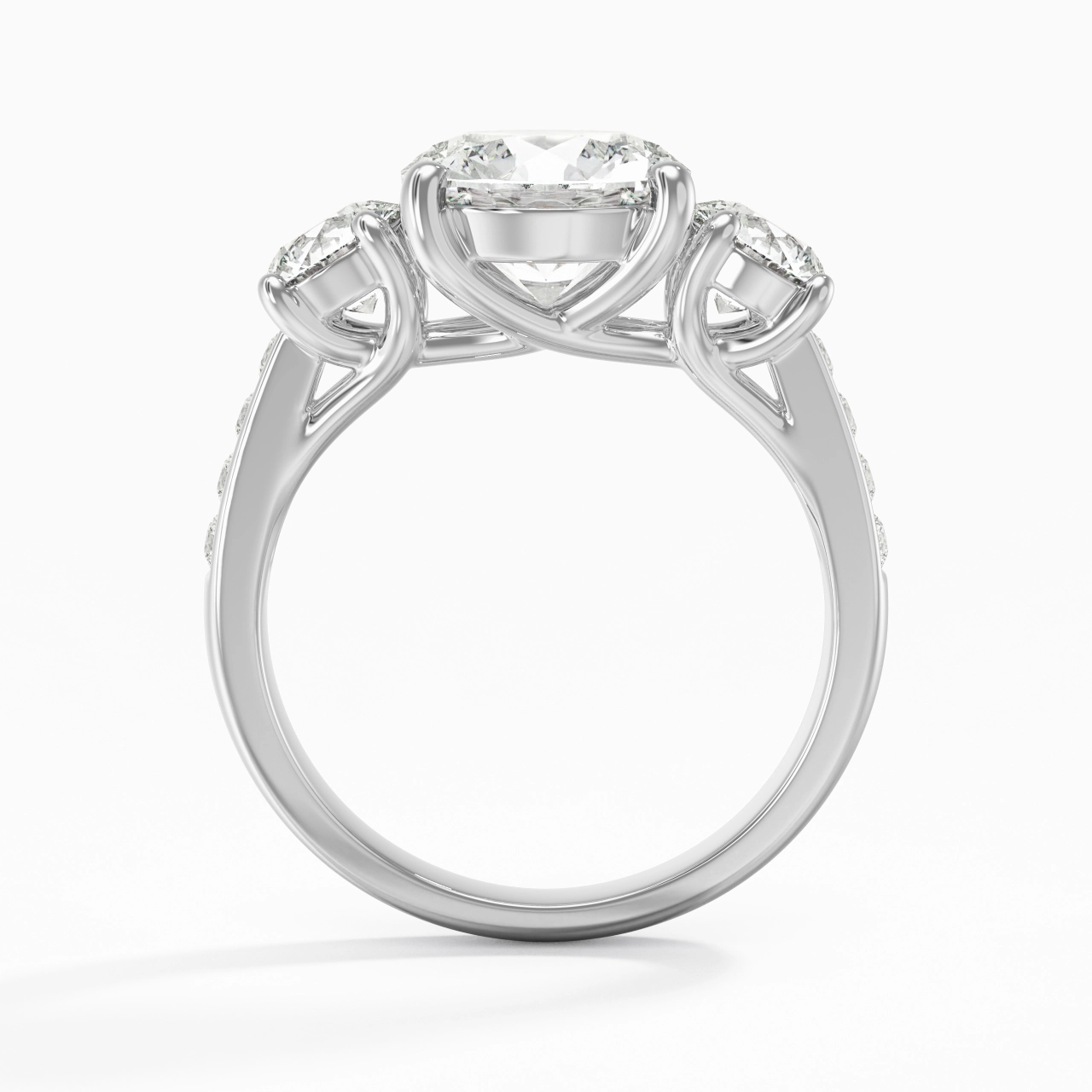 Glory Round 1.50ct Moissanite Engagement Ring