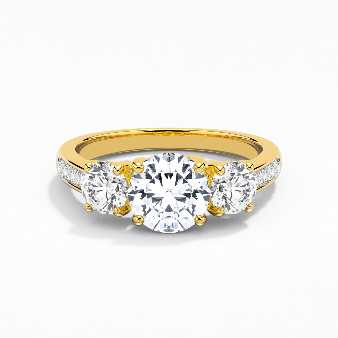 Glory Round 1.00ct Moissanite Engagement Ring