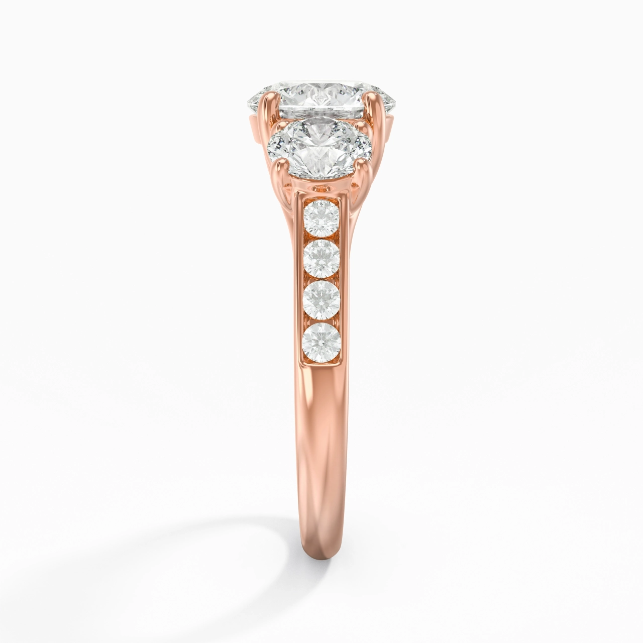 1.00ct Moissanite Engagement Ring 925 Sterling Silver