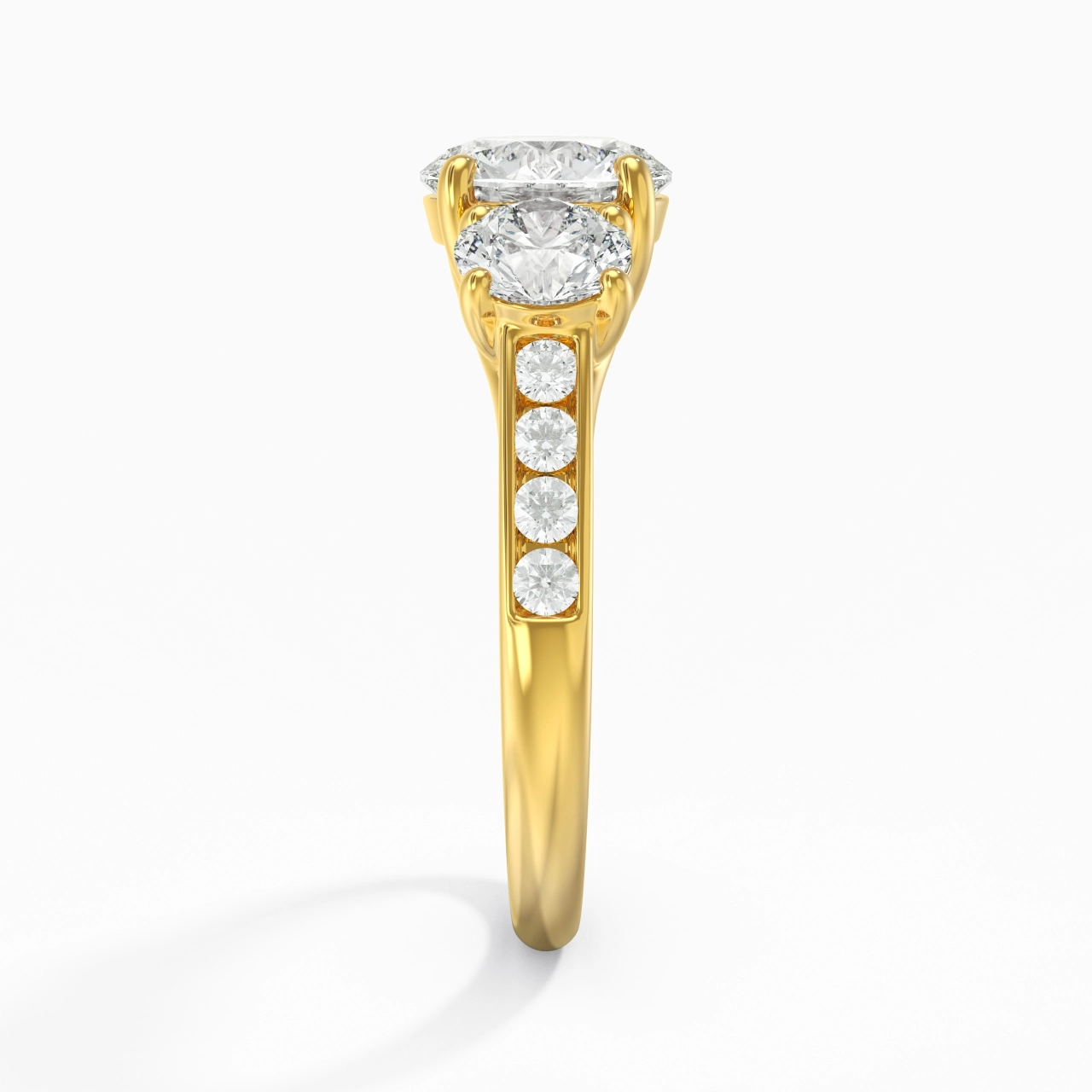 Glory Round 1.00ct Moissanite Engagement Ring