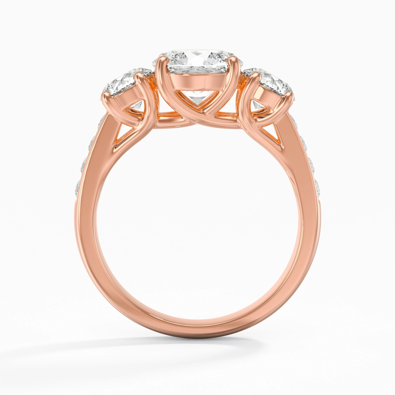 1.00ct Moissanite Engagement Ring 925 Sterling Silver