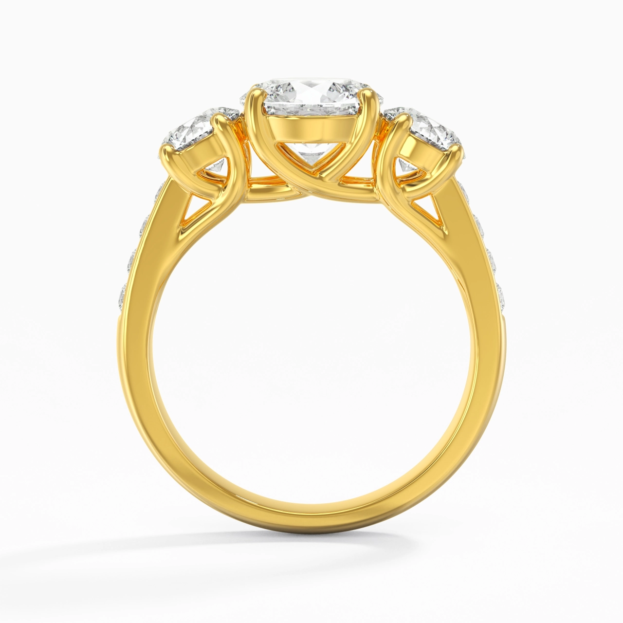 Glory Round 1.00ct Moissanite Engagement Ring