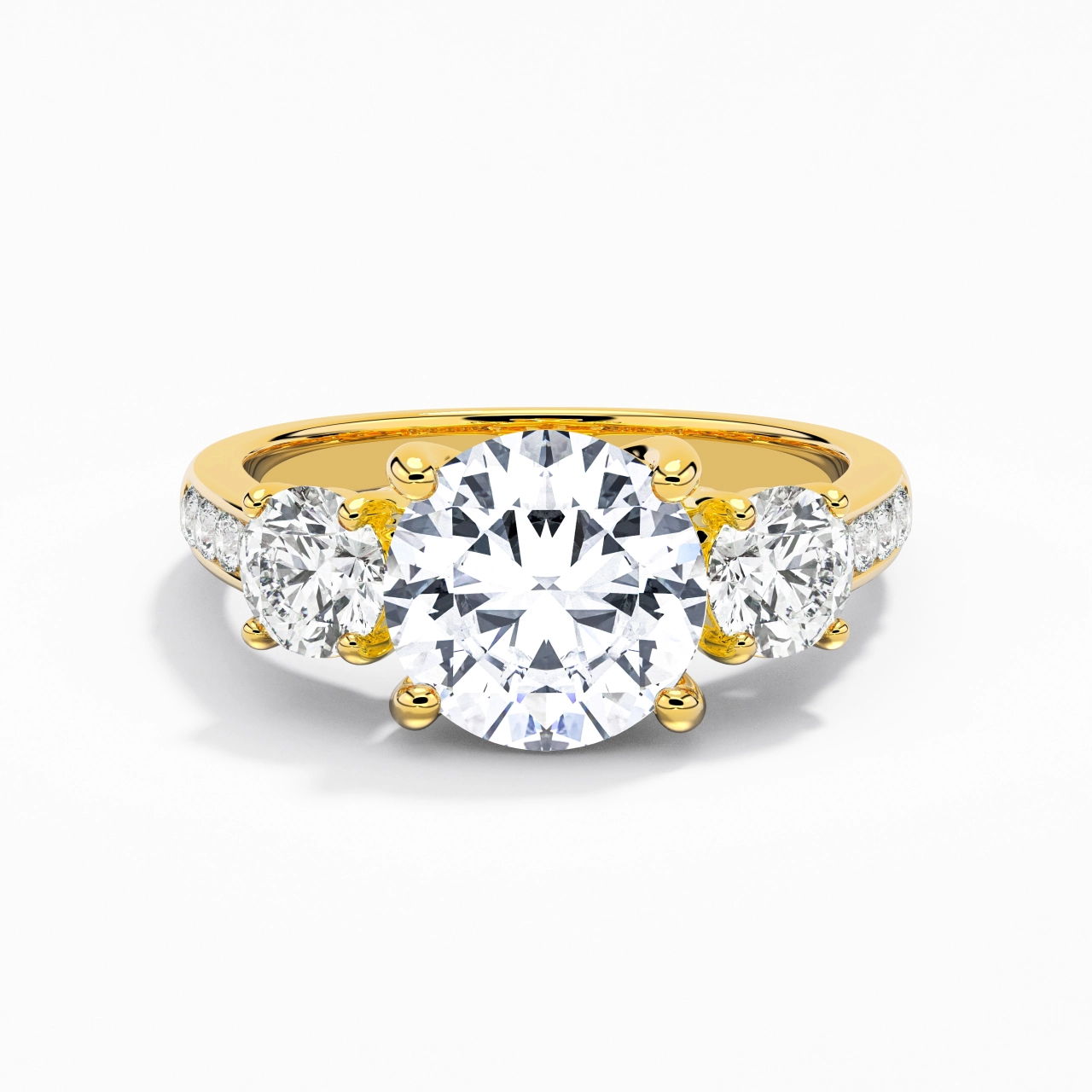2.00ct Moissanite Engagement Ring 925 Sterling Silver