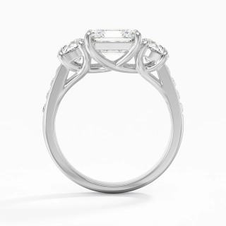 Glorieux Asscher 1.50ct Moissanite Bague de fiançailles