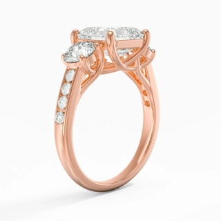 Glorieux Asscher 2.00ct Moissanite Bague de fiançailles