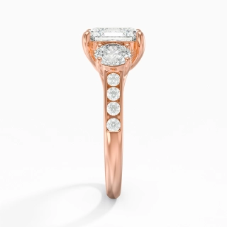 Glorieux Asscher 2.00ct Moissanite Bague de fiançailles