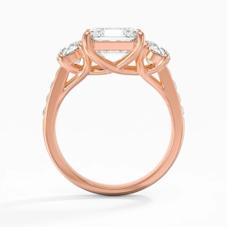 Glorieux Asscher 2.00ct Moissanite Bague de fiançailles