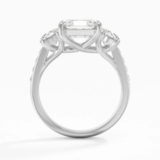 Glorieux Asscher 2.00ct Moissanite Bague de fiançailles