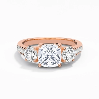 Glorieux Coussin 1.50ct Moissanite Bague de fiançailles