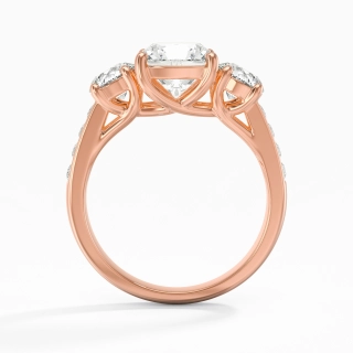Glorieux Coussin 1.50ct Moissanite Bague de fiançailles