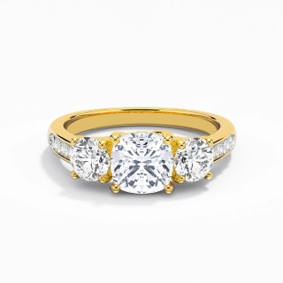 1.00ct Moissanite Engagement Ring 925 Sterling Silver