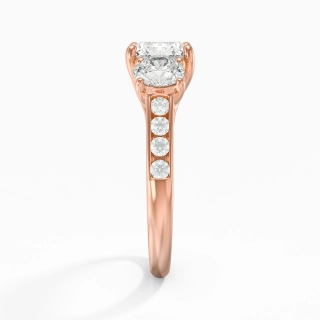 1.00ct Moissanite Engagement Ring 925 Sterling Silver