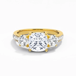 2.00ct Moissanite Engagement Ring 925 Sterling Silver