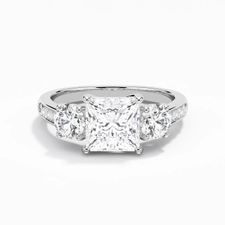 Glorieux Princesse 1.50ct Moissanite Bague de fiançailles