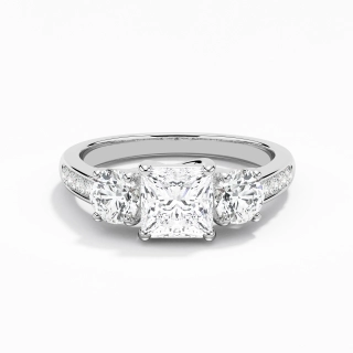 Glory Princess 1.00ct Moissanite Engagement Ring