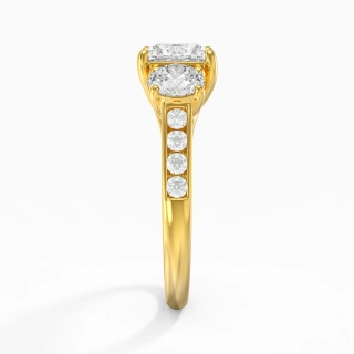 Glorieux Princesse 1.00ct Moissanite Bague de fiançailles