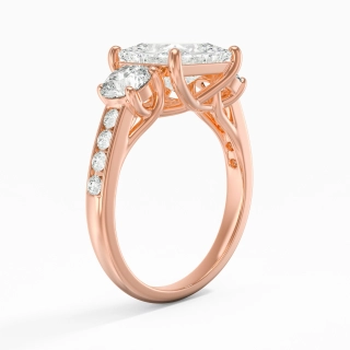 Glory Princess 2.00ct Moissanite Engagement Ring