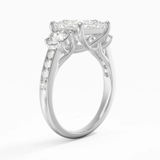 Glorieux Princesse 2.00ct Moissanite Bague de fiançailles