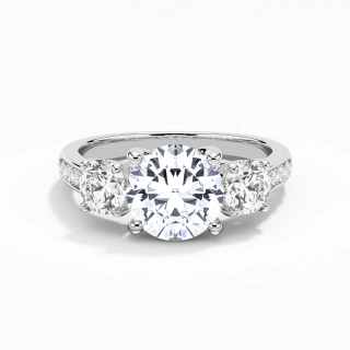 Glory Round 1.50ct Moissanite Engagement Ring