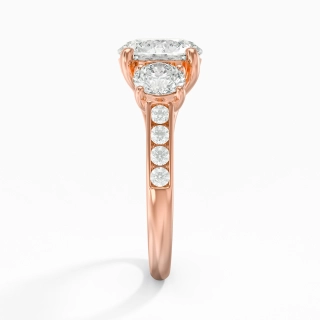 Glorieux Rond 1.50ct Moissanite Bague de fiançailles