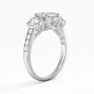 1.00ct Moissanite Engagement Ring 925 Sterling Silver