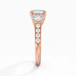 1.00ct Moissanite Engagement Ring 925 Sterling Silver