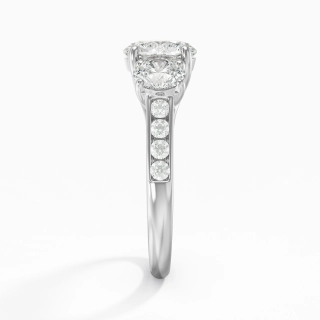 1.00ct Moissanite Engagement Ring 925 Sterling Silver