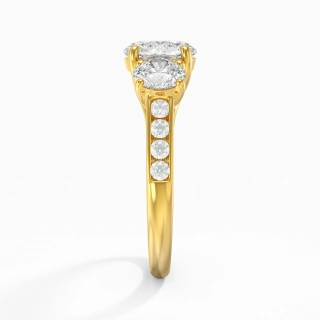 Glory Round 1.00ct Moissanite Engagement Ring