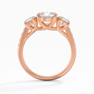 1.00ct Moissanite Engagement Ring 925 Sterling Silver