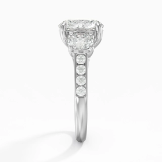 Glorieux Rond 2.00ct Moissanite Bague de fiançailles