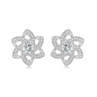 Nature Flower Stud Earrings