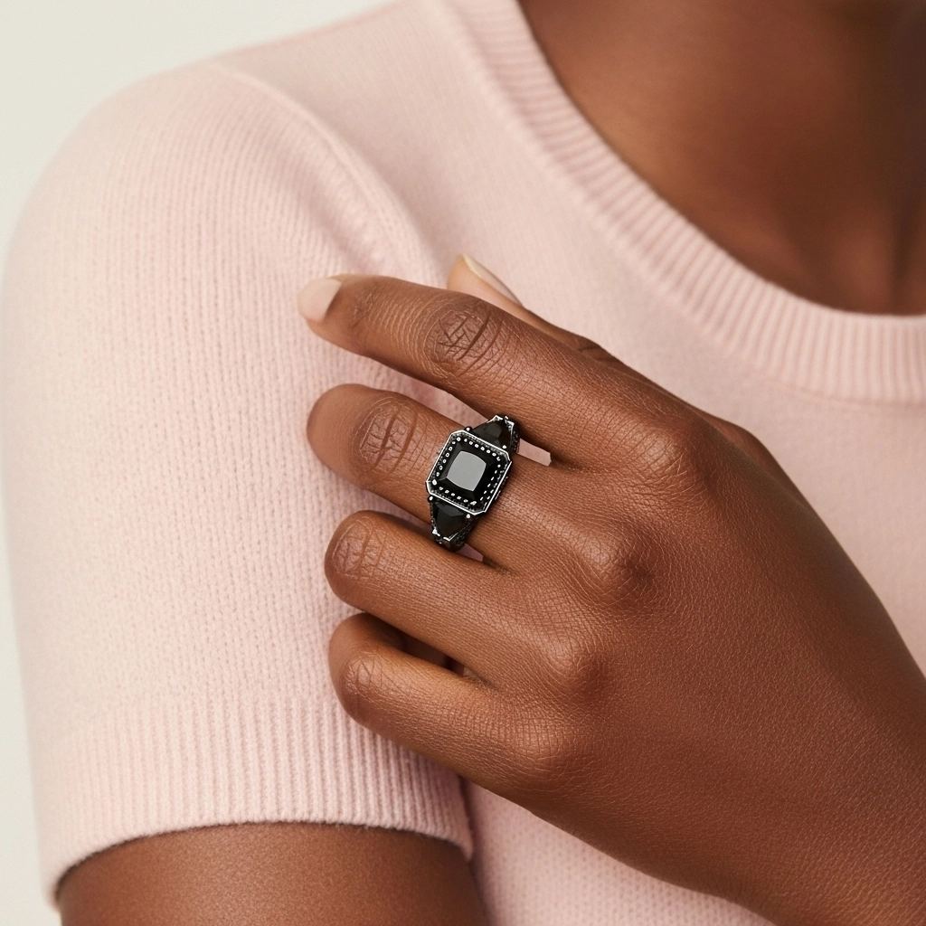 925 Sterling Silver Cubic Zirconia Engagement Ring